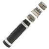 Cross -border new portable two -tube manual plastic grinding smoke fragments smoke grinding cigarette all -in -one GRINDER