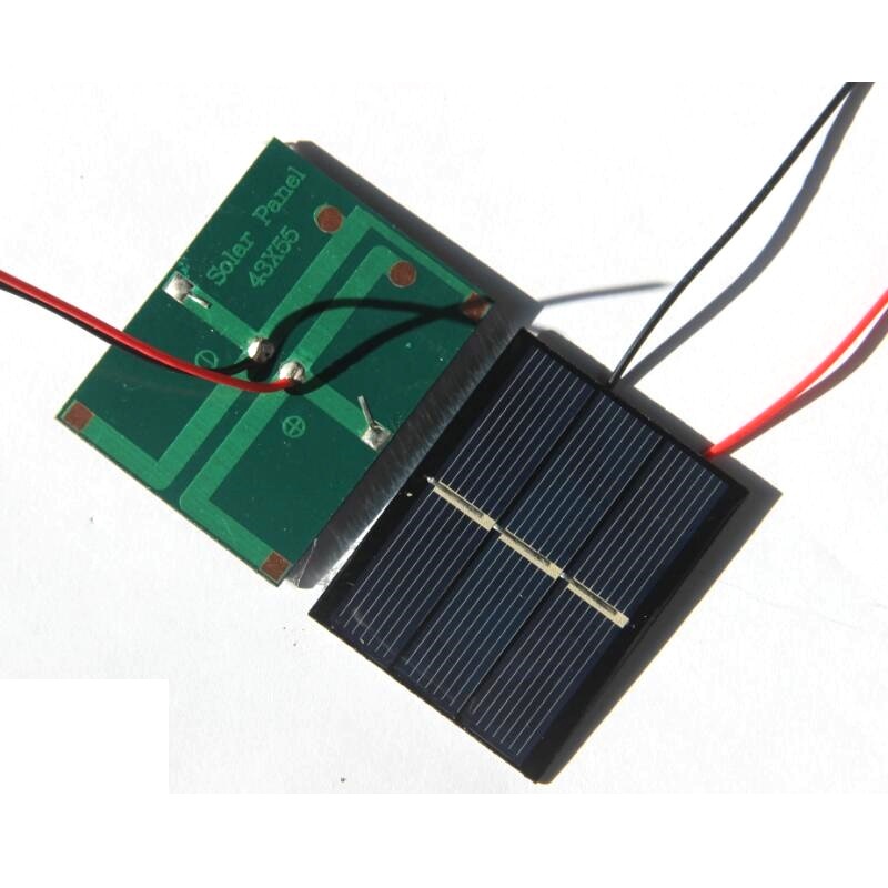 0.4W 1.5V 太阳能电池板滴胶板带电子线DIY玩具学习板43*55MM