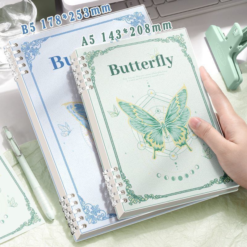 b5蝶ルーズリーフノート取り外し可能なコイルノート高価値a5中学生高校生日記|undefined