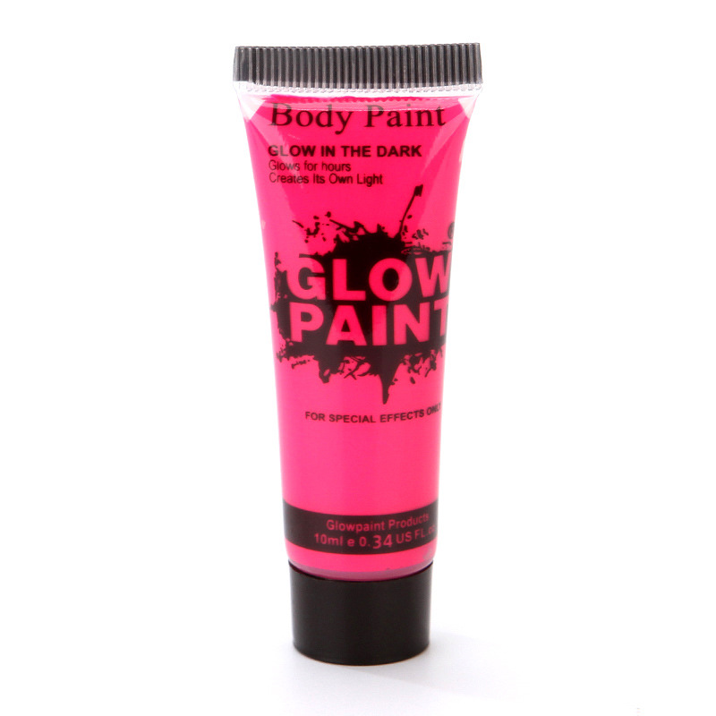 Pintura de arte a base de agua de 6 colores pintura fluorescente pintura luminosa pintada a mano súper brillante pintura luminosa para pintura corporal