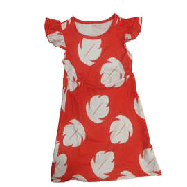 萝莉女童裙子新款外贸星际宝贝卡通印花女童飞飞袖连衣裙子连衣裙