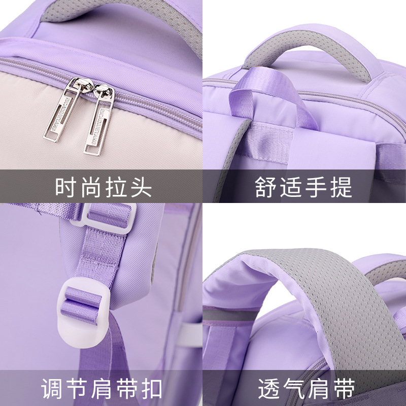 Peces naturales de alto valor de cara tirón mochila de seis ruedas escaleras al por mayor mochila de escolares escolares de secundaria