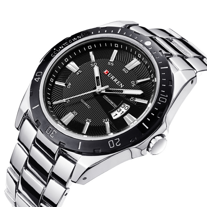 CURREN / CARRIEN 8110 Calendario impermeable para hombres Personalidad de moda relojes de cuarzo relojes de hombre Guangdong