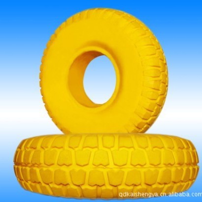 青岛凯圣亚厂家供应聚氨酯（PU）发泡轮子  型号260X85轮子