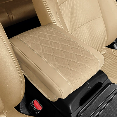 Memory Foam Latex Mat — Armrest box pad - beige
