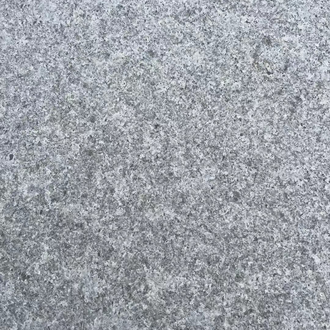 芝麻灰火烧板专业出口加工花岗岩广场石砖地铺板材浅灰色花岗岩优
