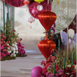 国潮古风景区街道古镇装饰布置吊灯套餐户外防水发光装饰网红灯笼