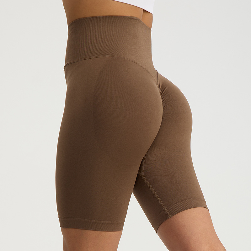 Pantalones de gimnasio de cintura alta, pantalones cortos de yoga ajustados, ropa deportiva de gimnasio