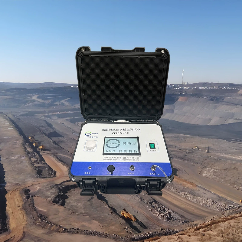 Мобильное оборудование для мониторинга пыли для проверки открытых угольных шахт Портативный детектор пыли TSP/PM10/PM2.5