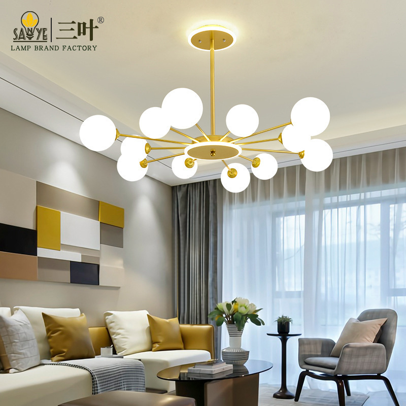2025 New Style Living Room Lamps Simple Atmospheric Glass Molecular Lamp Personalized Restaurant Bedroom Lamp Internet Celebrant Magic Bean Chandelier 2025 New Style Living Room Lamps Simple Atmospheric Glass Molecular Lamp Personalized Restaurant Bedroom Lamp Internet Celebrant Magic Bean Chandelier