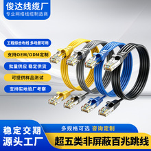 批发电脑跳线超五类网线1米成品网线非屏蔽CAT5E路由器宽带网络线