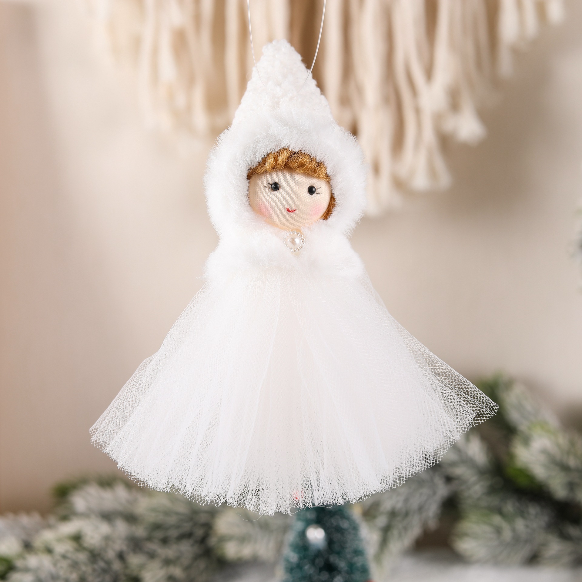 2022 plüsch Garn Rock Engel Nette kinder Mädchen Puppe Geschenk Anhänger Weihnachten Baum_voghion.com