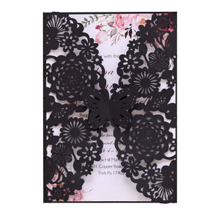 Cross-Border Spot European Wedding Invitations Hollow Wedding Invitations Creative Invitations Birthday Greeting Cards Holiday Cards Wholesale