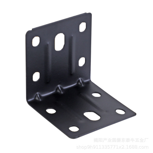 Bathroom stainless steel black and white paint corner code cabinet bathroom furniture fixed accessories 90 degree right angle iron laminate bracket