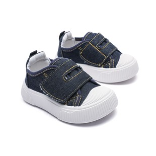 Spring and Autumn Children's Canvas Shoes for Boys and Girls with Velcro, Breathable Baby Biscuit Shoes, Sneakers with Height Increase, Shock Absorption, Breathable and Comfortable