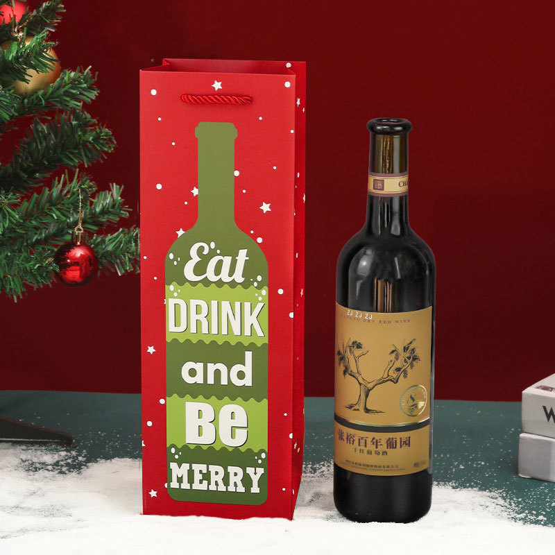 ワインバッグは手提げ袋だけを入れて、新しいクリスマスワインのギフトバッグはワインバッグのシングルボトルのワイン紙袋が高級です。|undefined
