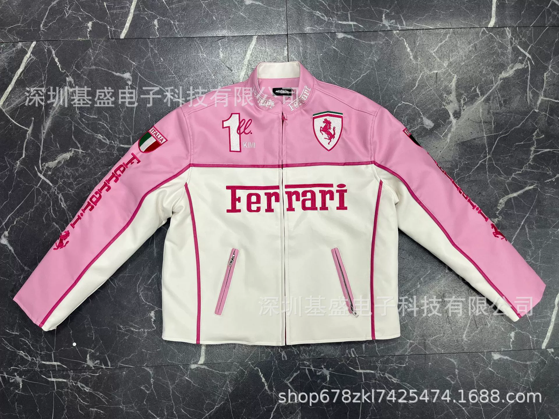 Демисезонная куртка (Ferrari), с вышивкой, унисекс, размеры S–XL, несколько цветов