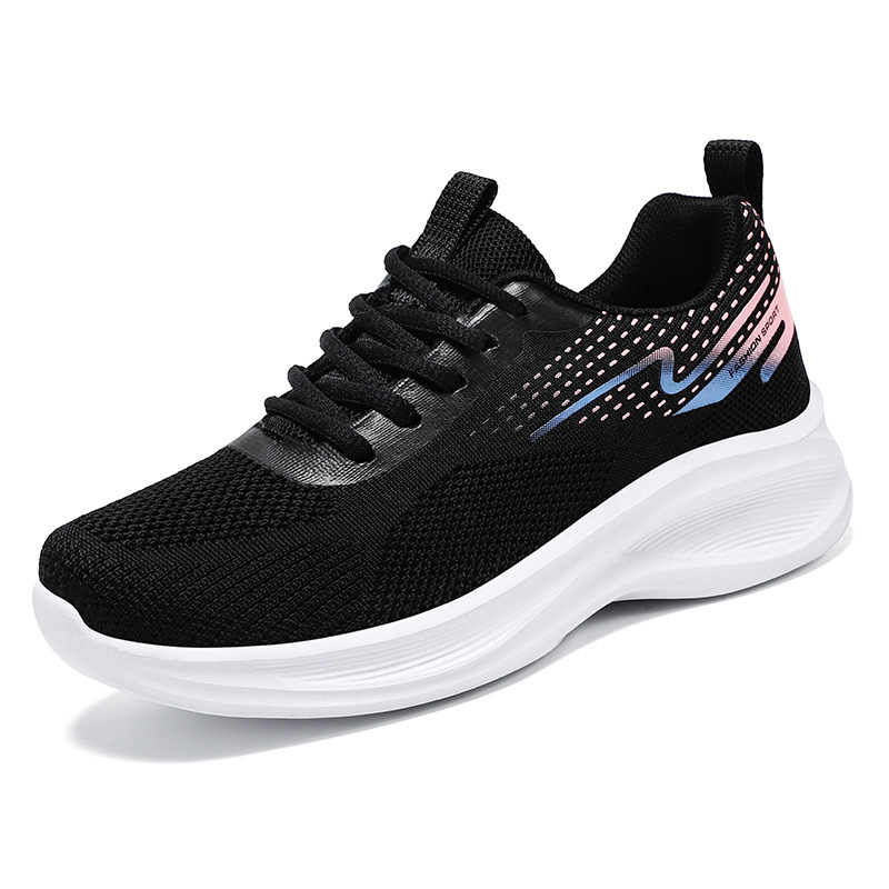 Zapatos de Mujer Versátiles de Primavera, Nuevo Estilo, Tejido Transpirable, Zapatos Casuales, Zapatos Transfronterizos, Suela Suave, Zapatillas Cómodas, Zapatos Individuales