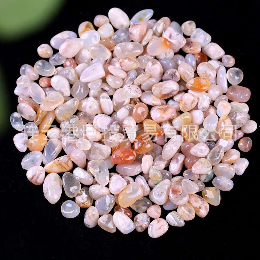 100 tipos de piedra triturada de 7 - 9mm cristal natural jade ágata espécimen de piedra preciosa marco de fotos transfronterizo mano suministro Amazon