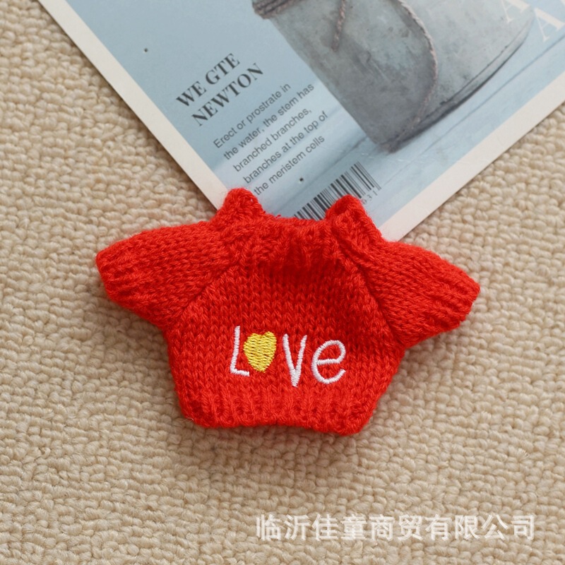 小毛衣适用于17cm挂件拉布布衣服毛绒配饰公仔搪胶脸娃衣玩偶配饰|undefined