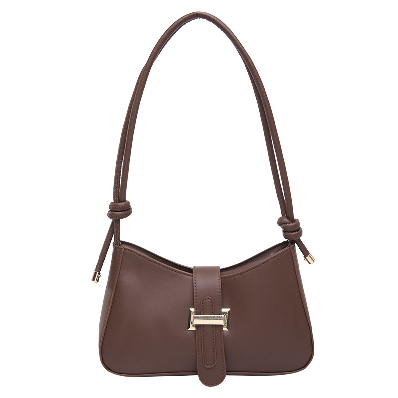 Bolsas de hombro para mujeres 2025 primavera nuevo cinturón de cinturón nuevo bolso de brazo de mujer simple bolso de hombro de mujer