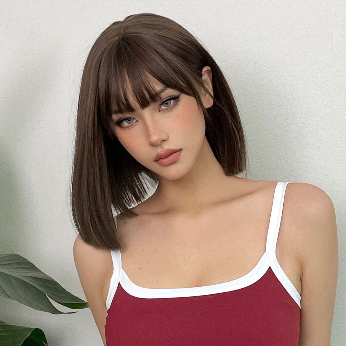 Nuevos productos pelucas africanas pelucas europeas y americanas damas rizos largos negros fibra química semi-diferenciada cubierta de cabello rizos pelucas