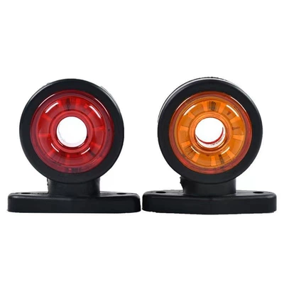 Truck Led Width Indicator Light Double-Sided Contour Light Waist Light High-Brightness Side Light Two-Way Side Light 24V Truck Side Light Car Light (Tail light) - red-yellow