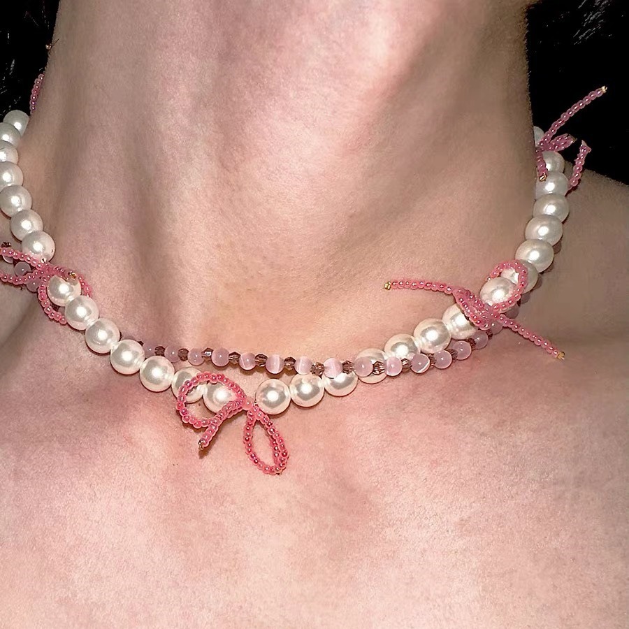 Light extravagance and cute "disorderly" original spring peach · bow…