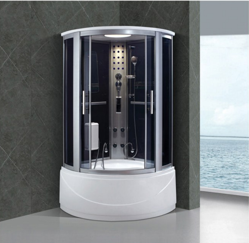 Cuarto de baño con ducha integrado sala de vapor sala de sauna con vidrio baño integrado con bañera