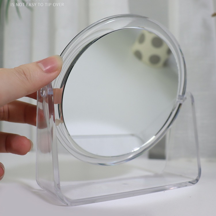 Venta directa de fábrica espejo de maquillaje de moda espejo de acrílico de doble cara espejo de belleza redondo