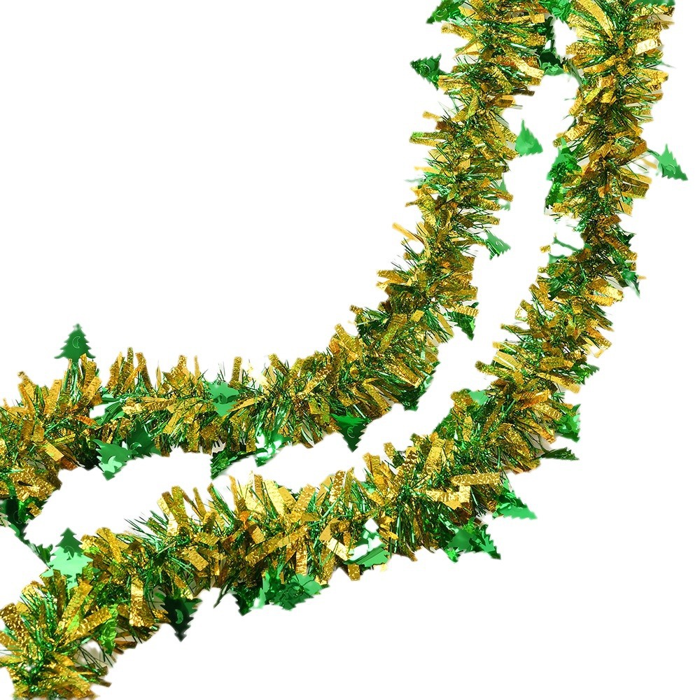 comercio exterior transfronterizo árbol de Navidad colgante de piedra espuma cifrado de color grueso decoración de Navidad tira de color dibujo de flores