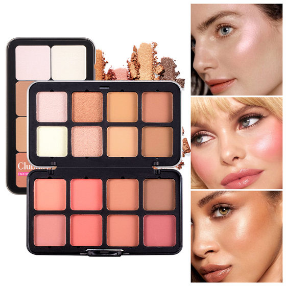 Amazon matte rouge blush high-gloss three-dimensional repair one-piece plate contour modification facial makeup cross-border wholesale