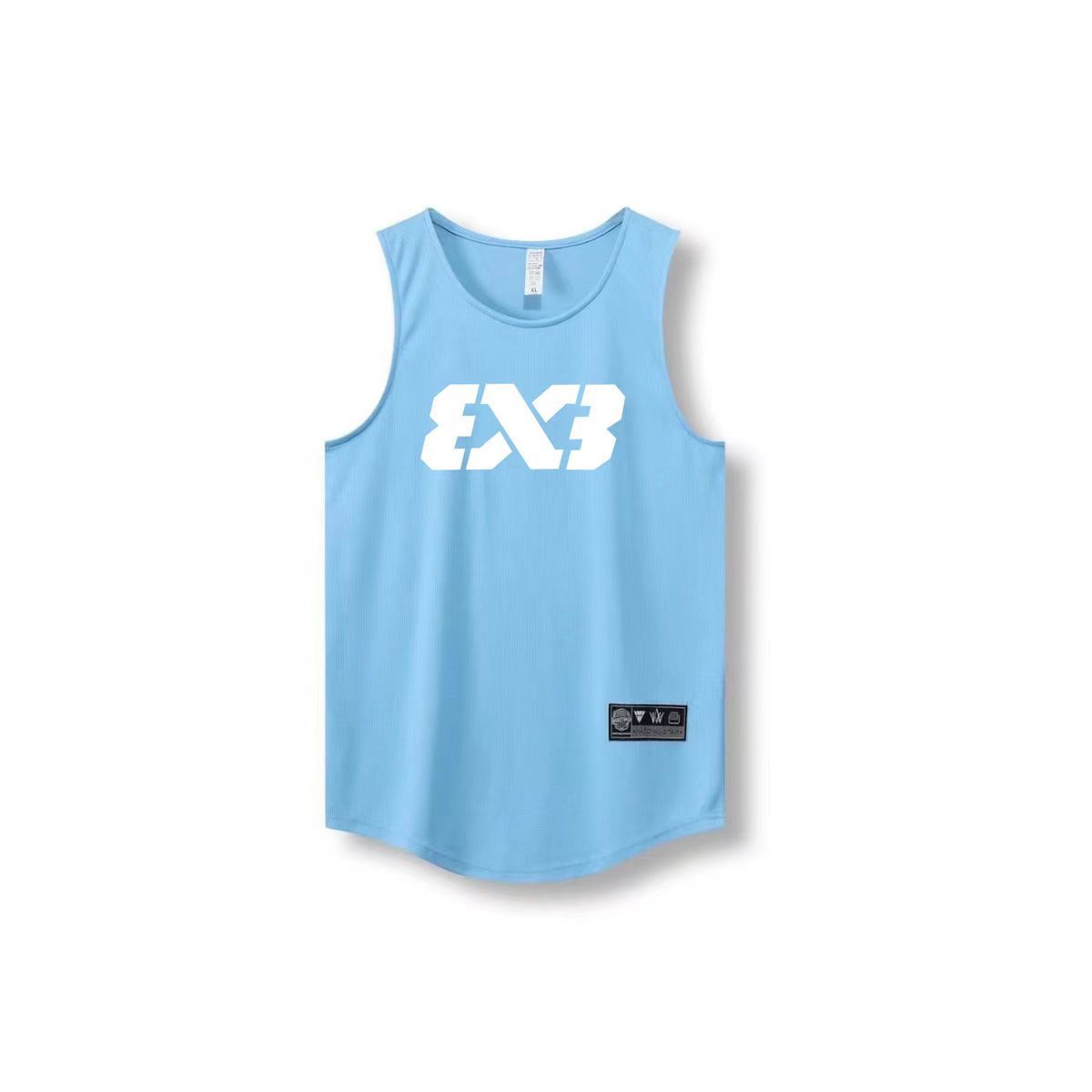 3X3 chaleco de malla de secado rápido ropa de entrenamiento transpirable FIBA chaleco deportivo de baloncesto delgado sin mangas fábrica de comercio estadounidense