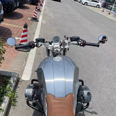 handle mirror retro reflector round – Motorcycle rearview mirror