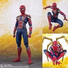 复联3 无限战争 Spider-Man SHF 钢铁蜘蛛侠 可动手办摆件模型