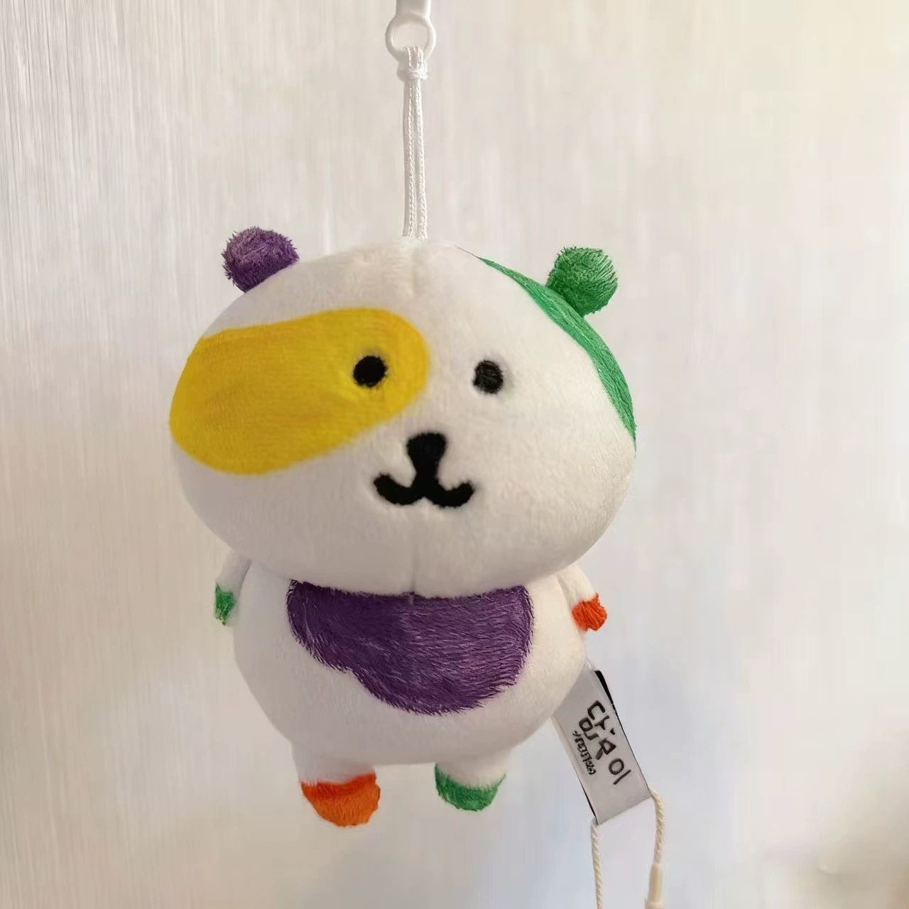 Плюшевый брелок (Chiikawa) self‑deprecating bear в стиле Nagano, с карабином, 8×4×10 см
