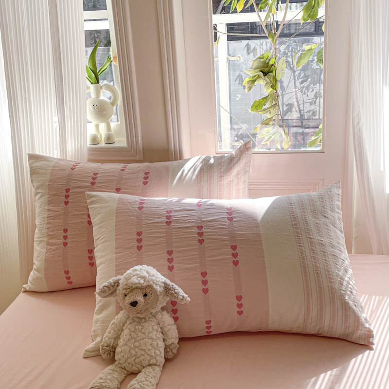 Luxury Jacquard Waffle Cotton Bedding Set Modern Minimalist Style_voghion.com
