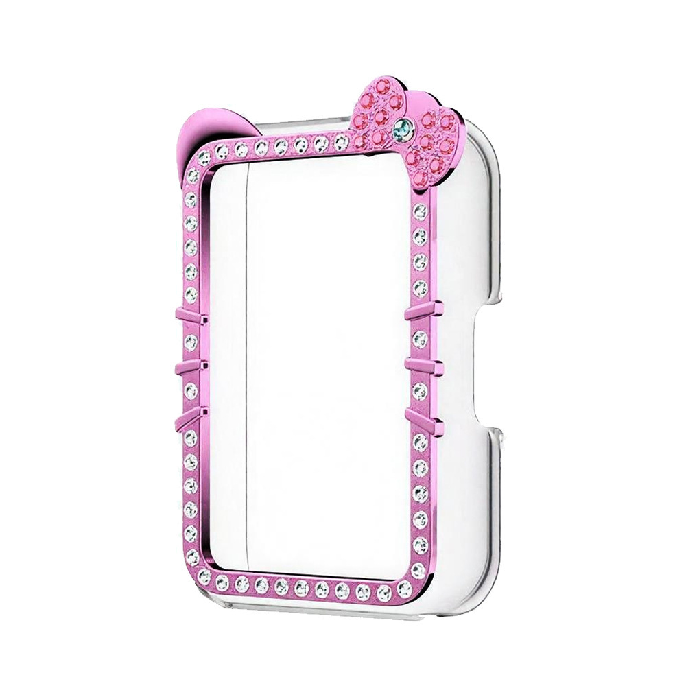 Pink (KT cat single row diamond hollow shell)