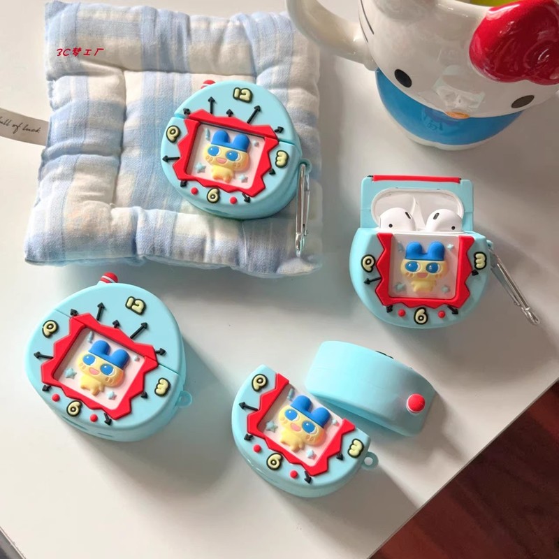 拓麻歌子游戏机airpods4代蓝牙耳机套苹果2/3代/pro2卡通硅胶软壳|undefined