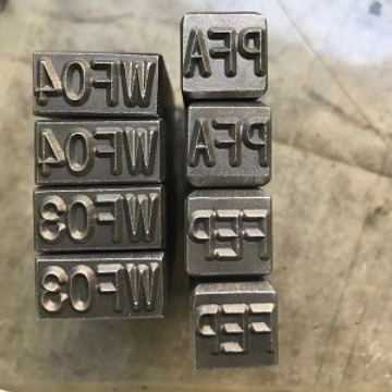 맞춤형 강철 금형 손으로 노크 스틸 씰 보석 스틸 씰 용접기 펀치 디지털 문자 중국어 문자 전문 사용자 정의