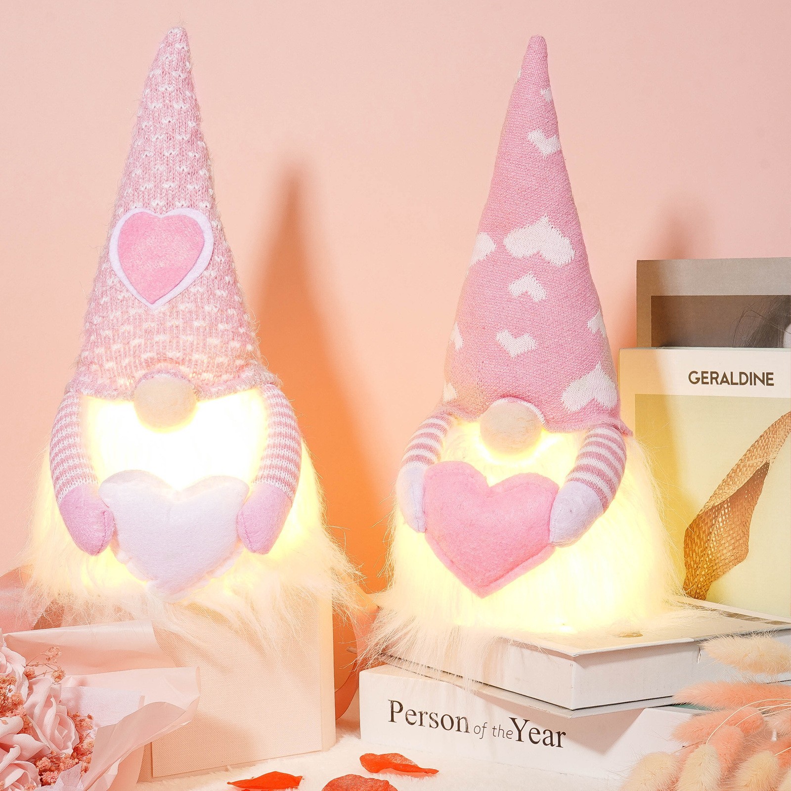 Transfronterizo nuevo Día de San Valentín muñeca sin rostro luminoso amor muñeca decoración Regalo De vacaciones decoraciones