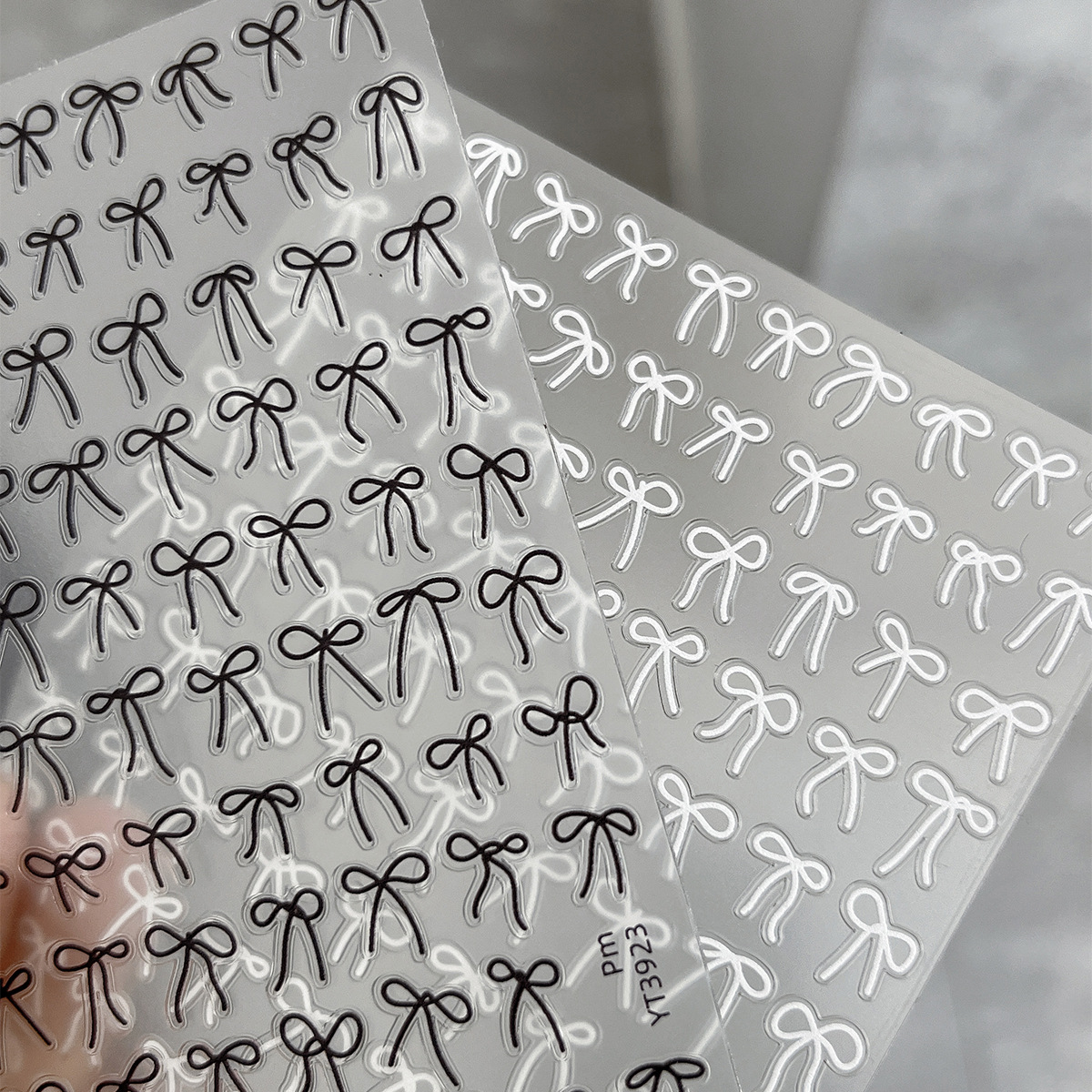 nail stickers with bow
