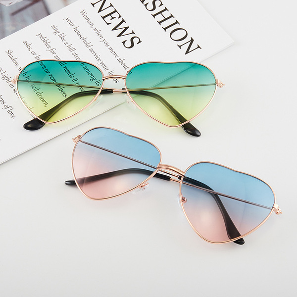 marine sunglasses heart-shaped