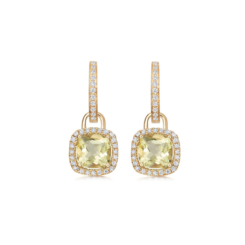 Style Ins Carré Argent Sterling Incruster Zircon Boucles D'oreilles 1 Paire display picture 4