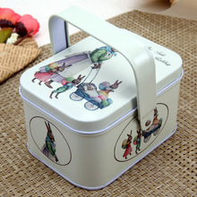 长方形铁盒糖果喜糖盒马口铁茶叶饼干金属包装食品铁罐跨境专供