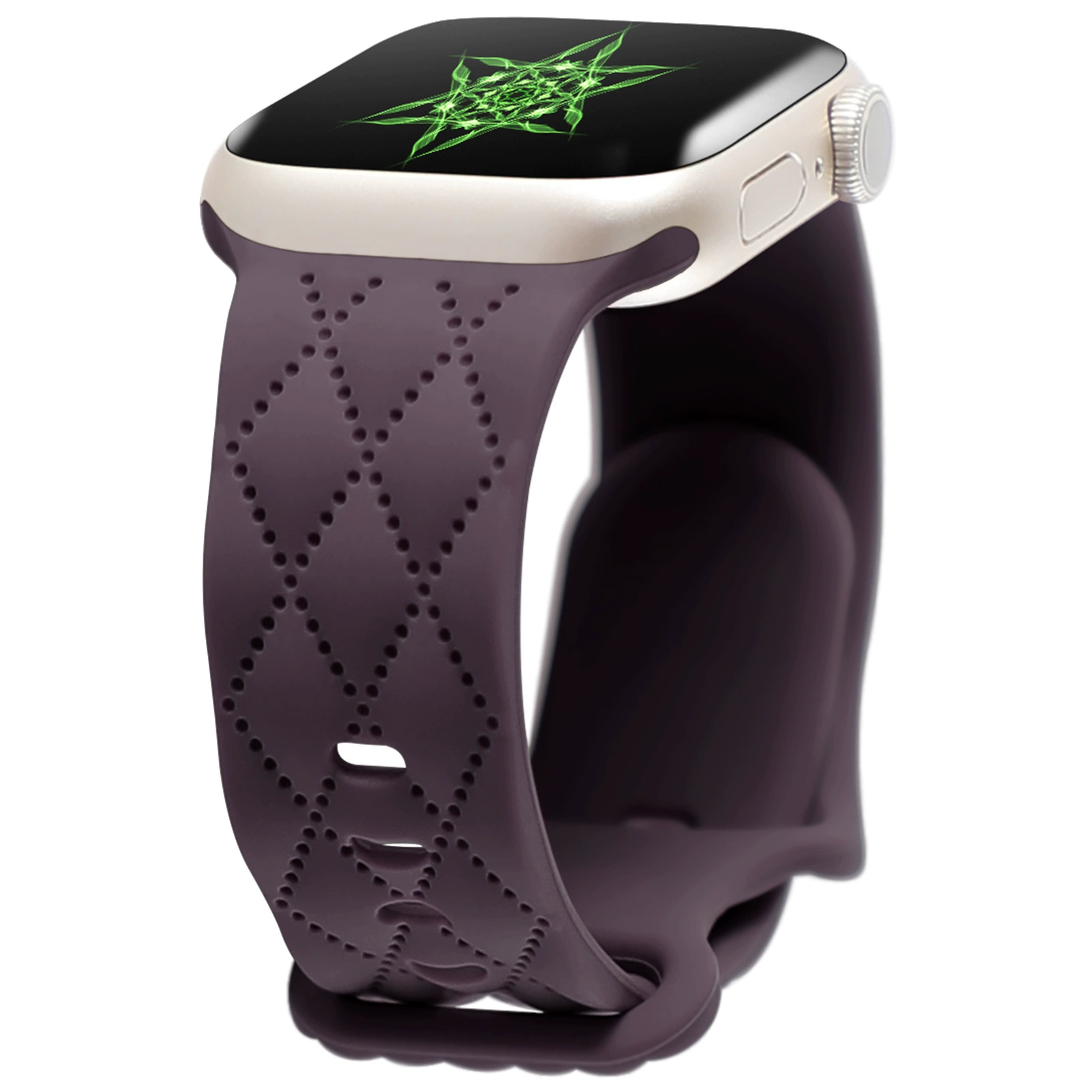 Applicable Apple Watch iWatch S8 9 7 Ultral series cable texture eight -character silicone strap