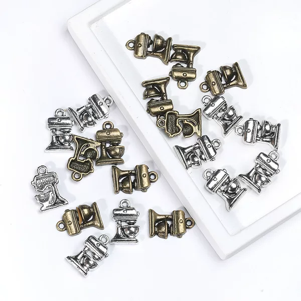 Wholesale DIY vintage alloy coffee machine pendant necklace handicraft making A800490