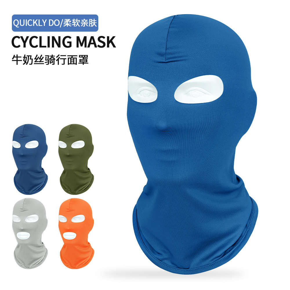 Ruidong New Cross-border Two-hole Balaclava Hat Riding Quick-drying Motorcycle Sunscreen Hat Face-covering UV Protection