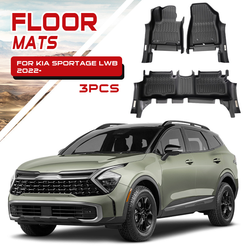 Alfombrillas para coche Kia Sportage, alfombrillas especiales para maletero y piso de Kia Sportage.