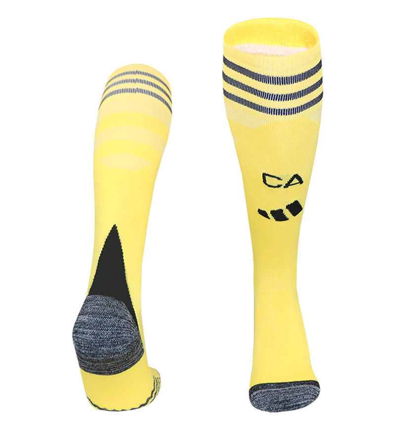 26 club tailandés Copa del Mundo calcetines de fútbol para hombres toallas profesionales sobre la rodilla antideslizante calcetines gruesas para adultos y niños